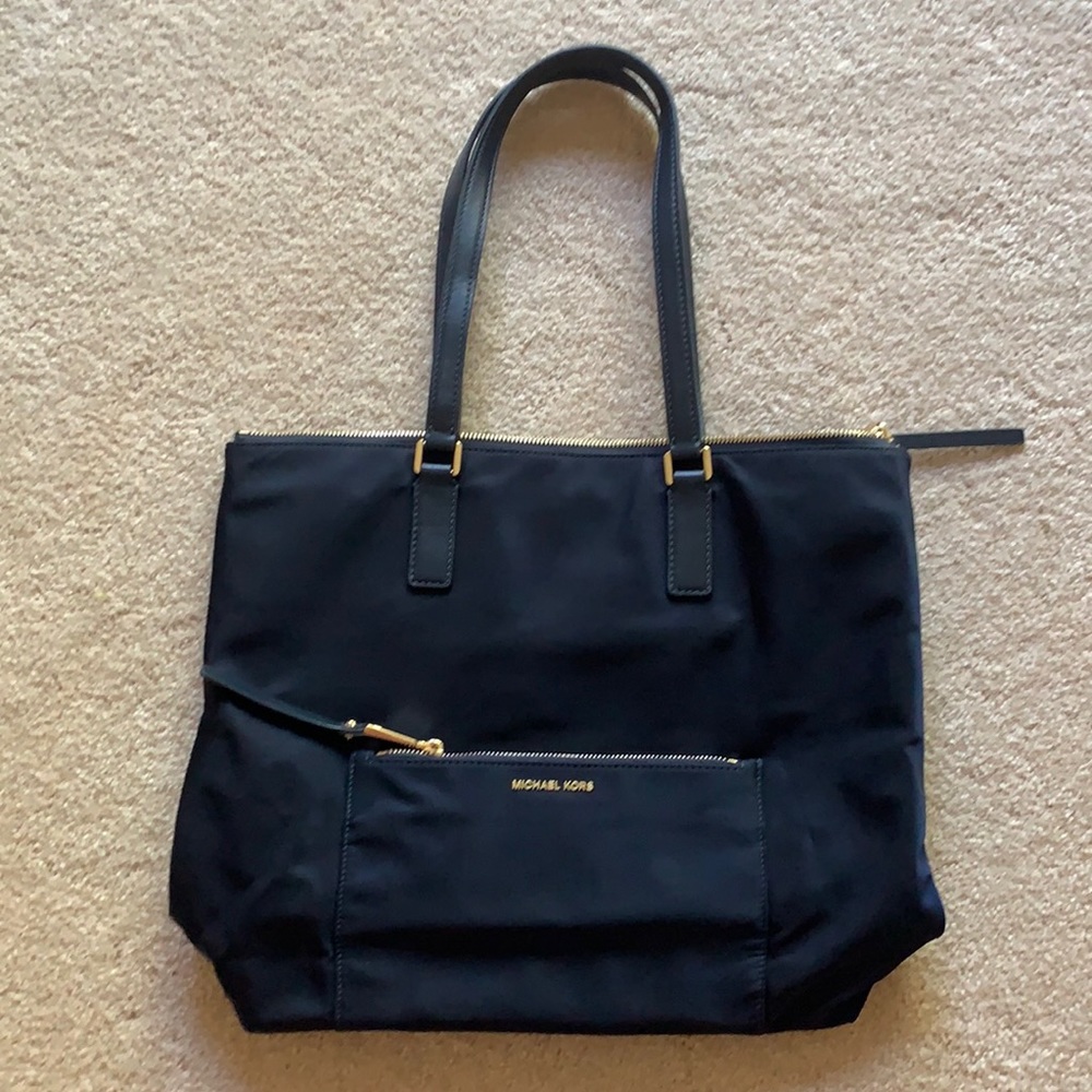 Navy Nylon Michael Kors Tote